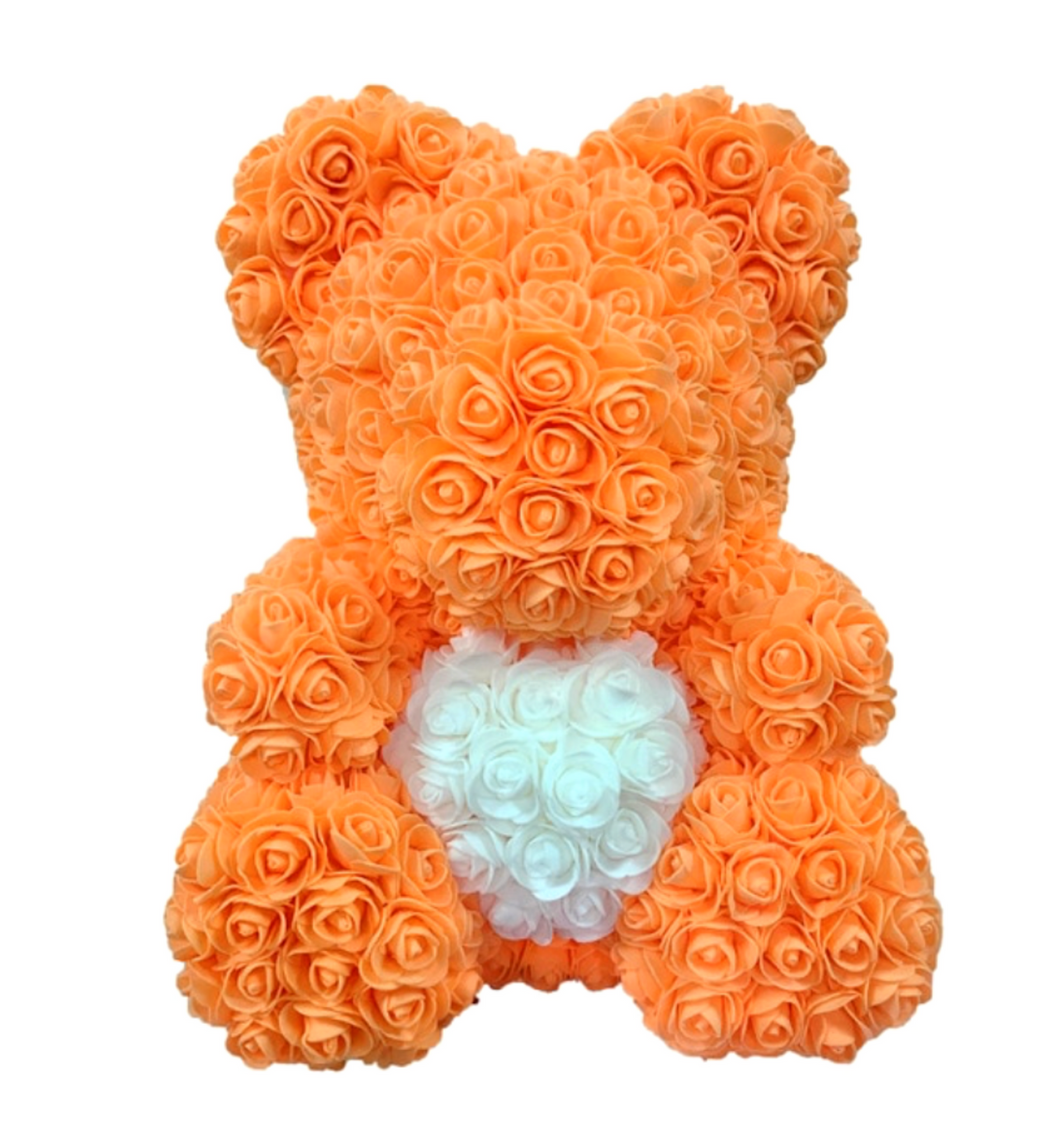 Orange rose teddy bear on sale