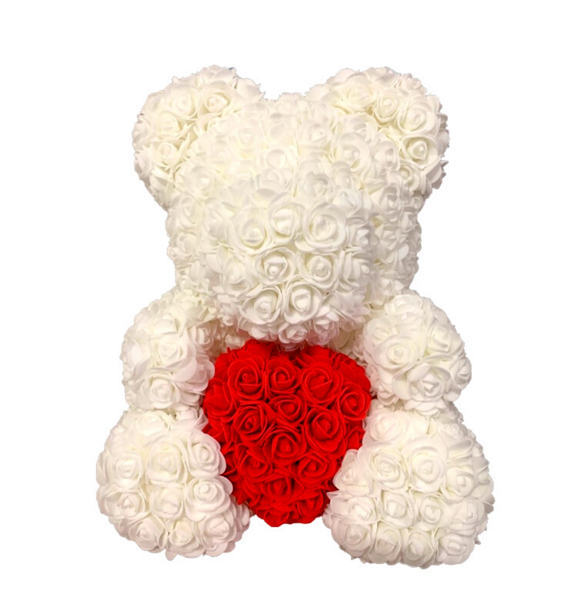 White teddy bear with best sale red heart