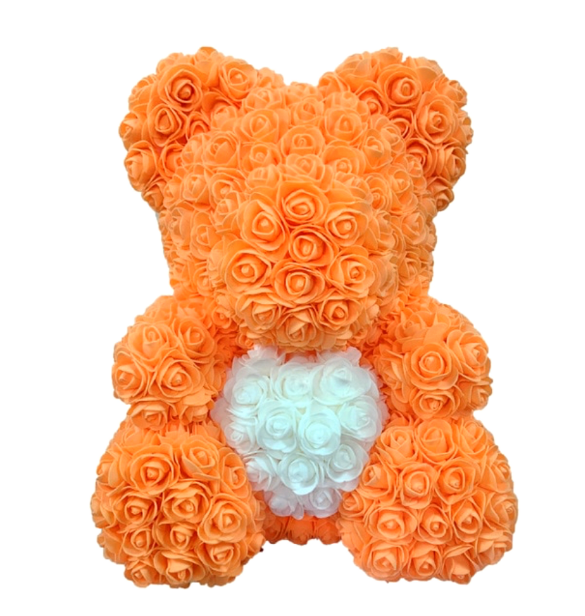 Orange Heart Teddy Bear