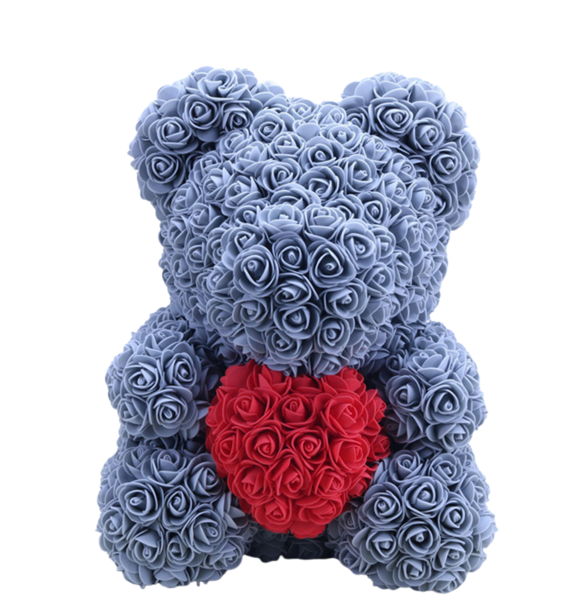 Rose teddy bear with heart deals