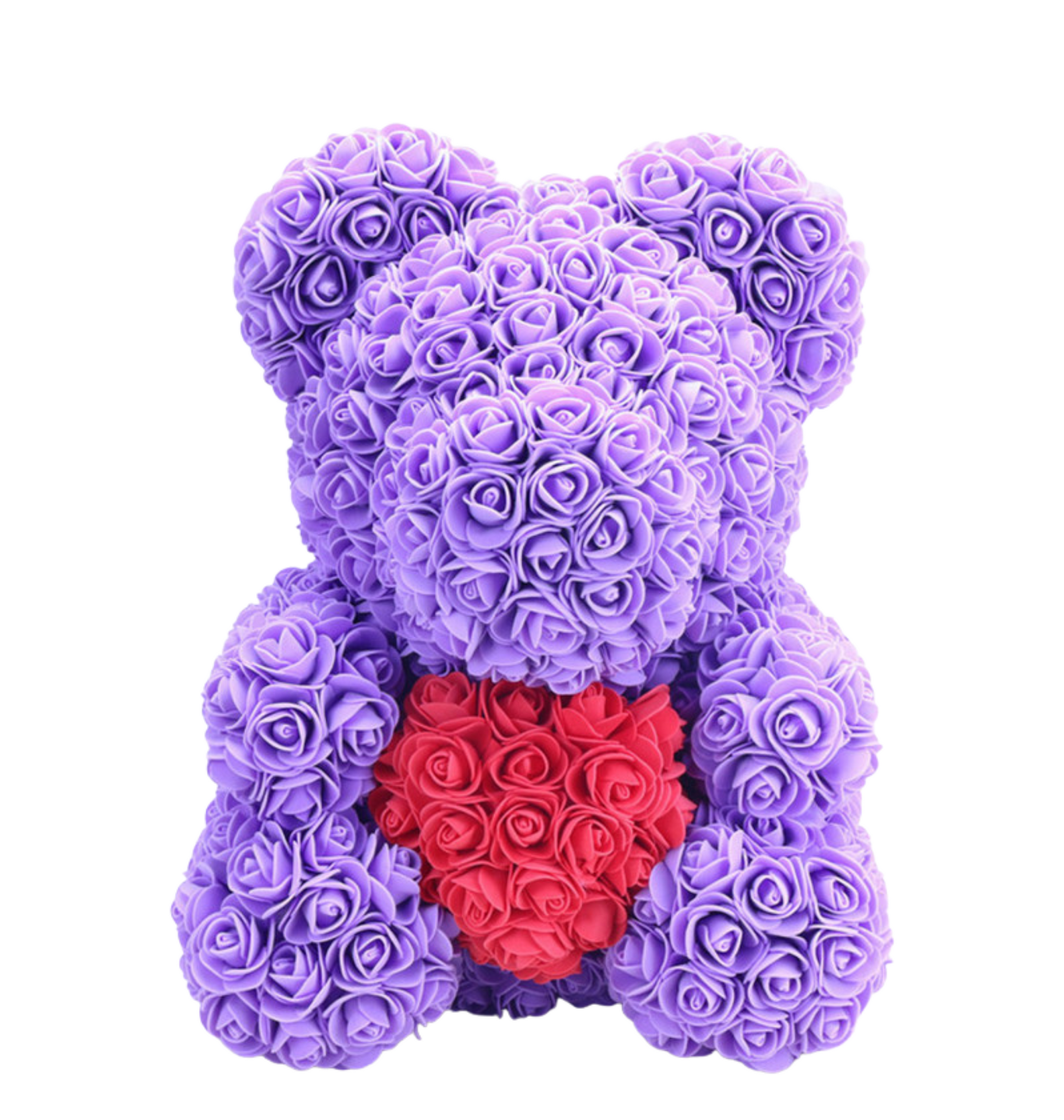 Teddy bear roses purple on sale