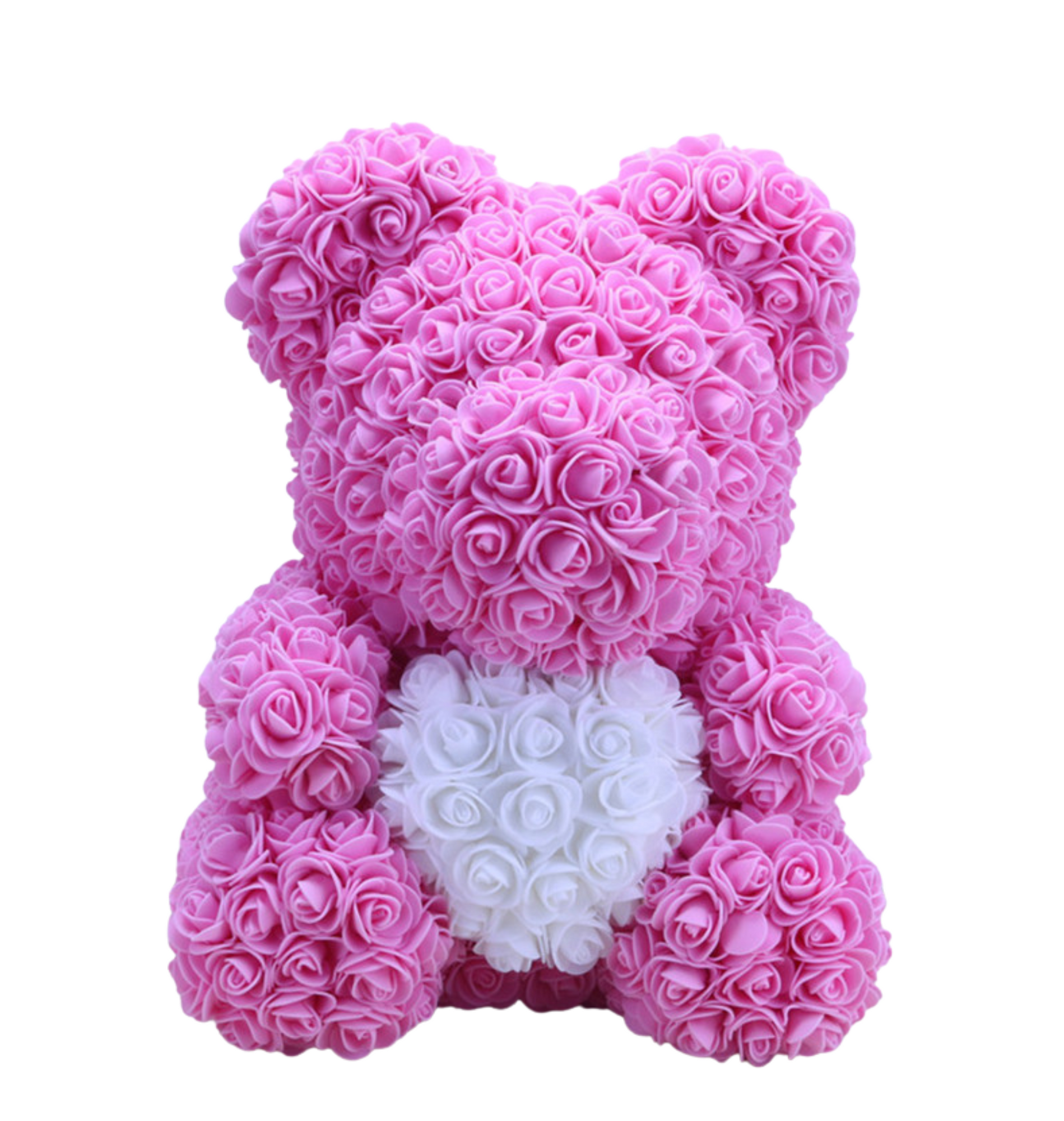 heart rose bear