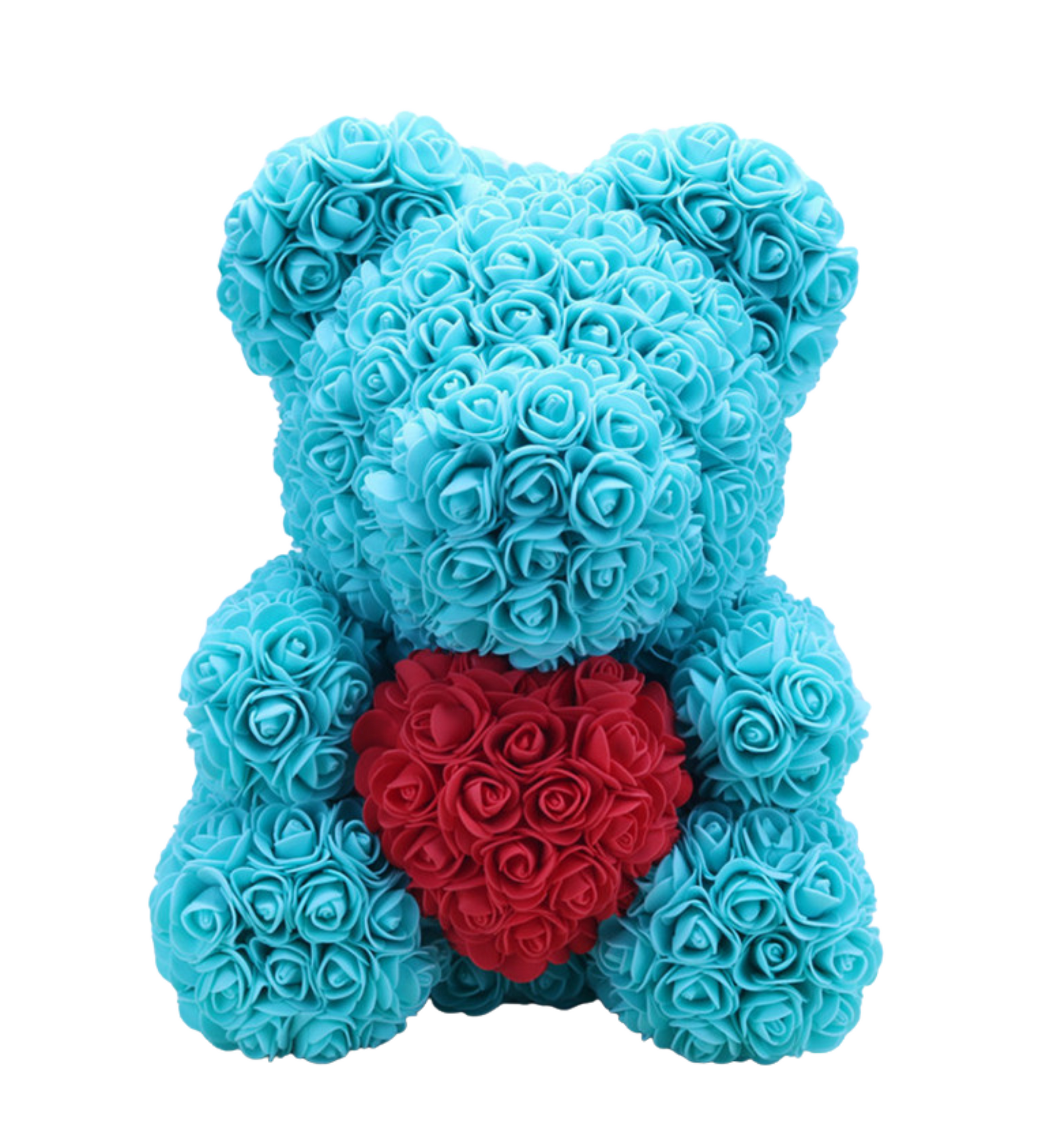 Baby blue rose bear hotsell